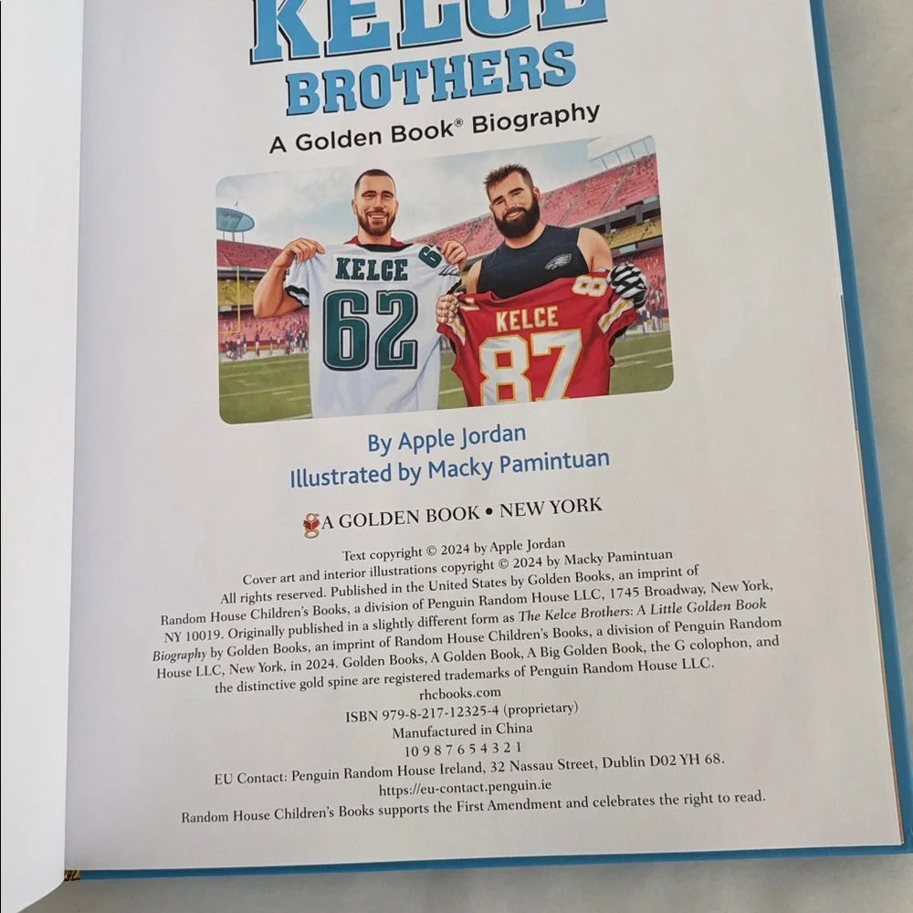 New I AM The Kelce Brothers Yhe BIG Golden Book limited edition exclusive 2024